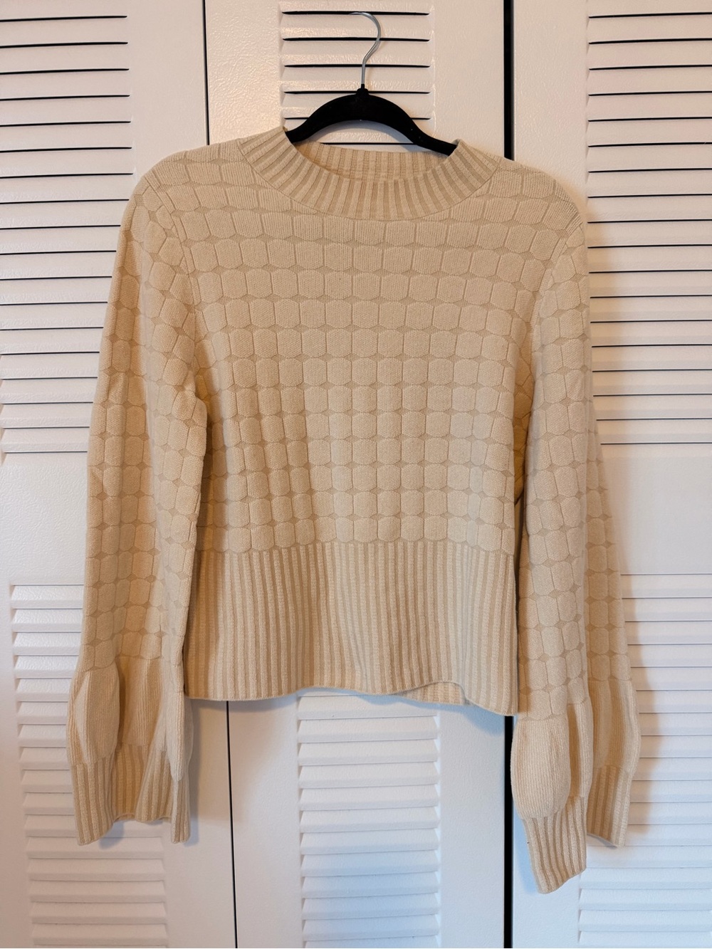 Rebecca Taylor quilted velvet sweater - Picture 4 of 10
